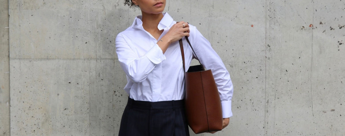 Styling klassisk hvit skjorte av Malin Louise Reinholdtsen